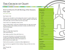 Tablet Screenshot of churchofcraft.org